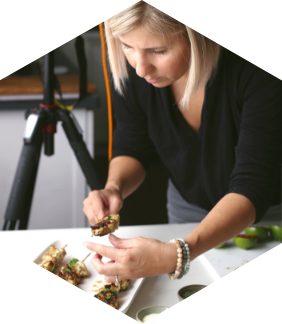 Image showing a woman eating